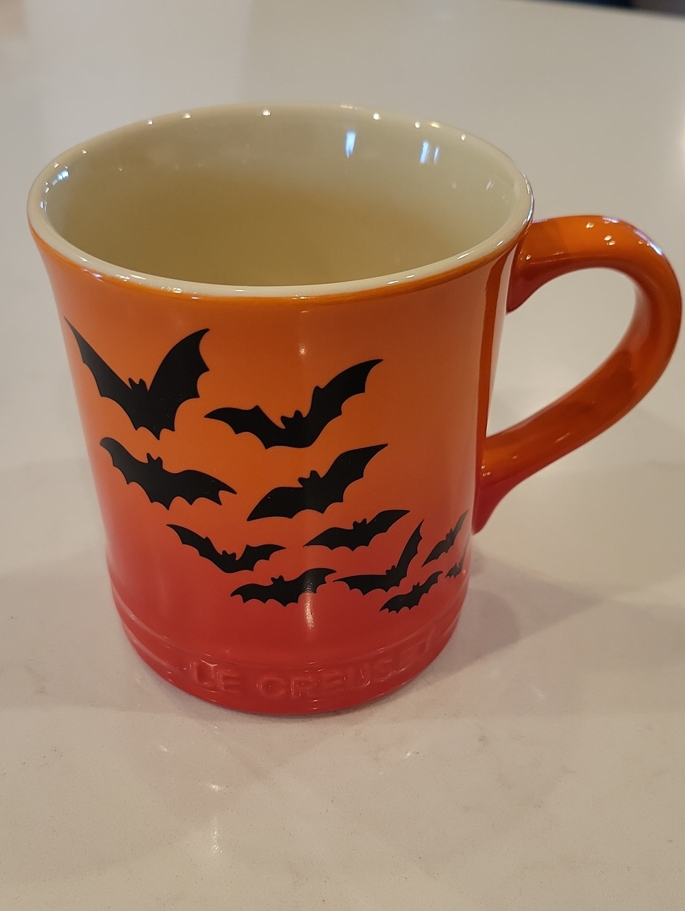 Retired NWOT Le Creuset Halloween Bat Mug